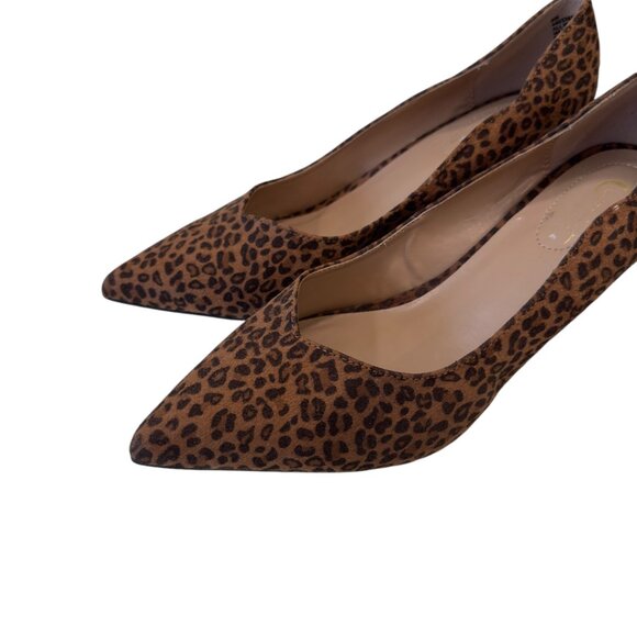 CATO COMFORT Women SZ 9W Leopard Print Pointed Toe Stiletto Heels - Picture 13 of 16